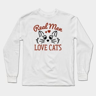 Real Men Love Cats Long Sleeve T-Shirt